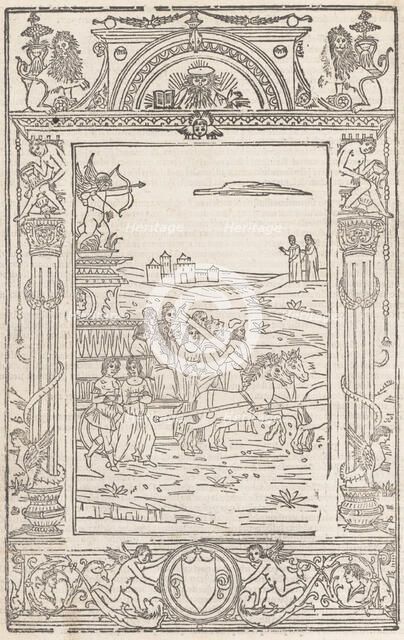 Opera..Triumphi, Soneti, & Canzone.., February 15, 1508. Creator: Pico Master.