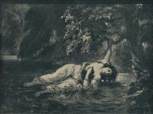 Ophelia 1853, (1935). Creator: Unknown