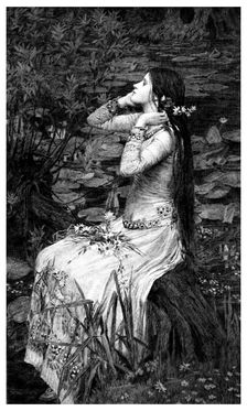 Ophelia 1895.Artist: James Dobie