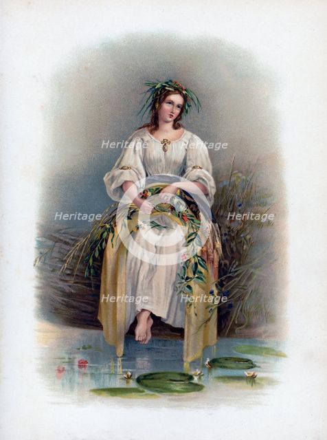 'Ophelia', 1891.Artist: H Saunders