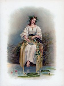 Ophelia 1891.Artist: H Saunders