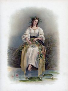 Ophelia 1891.Artist: H Saunders