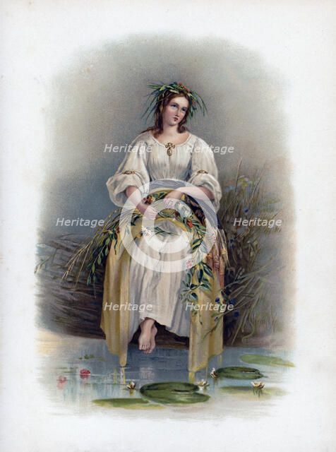 'Ophelia', 1891.Artist: H Saunders