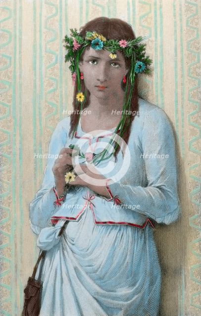 Ophelia, 19th century.  Creator: Unknown.