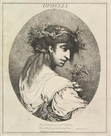 Ophelia (Twelve Characters from Shakespeare), May 20, 1775. Creator: John Hamilton Mortimer