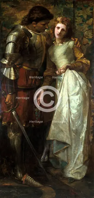 'Ophelia and Laertes' (or 'Ophelia Here is Rosemary'), 1879.  Artist: William Gorman Wills