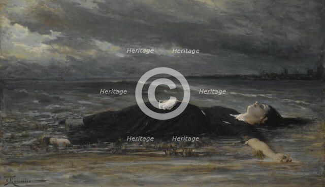 Ophelia. Artist: Meunier, Constantin Emile (1831-1905)