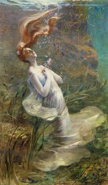 Ophelia, between 1894 and 1895. Creator: Paul Albert Steck