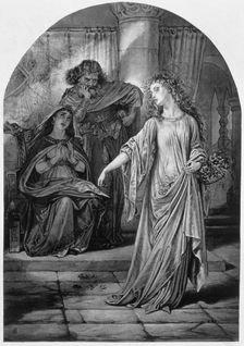Ophelia, in "Hamlet", by William Shakespeare, 19th century. Creator: Unknown