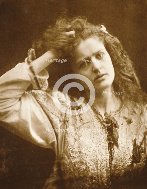 Ophelia, negative 1875; print 1900. Creator: Julia Margaret Cameron.