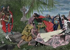 Ophelia's funeral, 19th century. Creator: Barcel