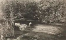 Ophelia (Shakespeare, Hamlet, Act 4, Scene 7), March 1, 1866. Creator: James Stephenson