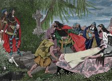 Ophelia's funeral, 19th century. Creator: Barcel