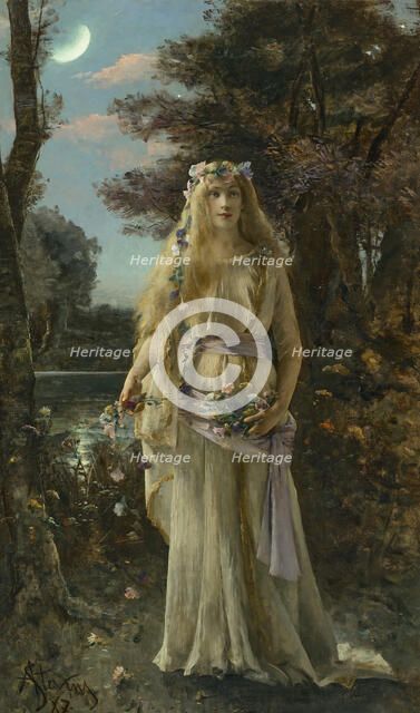 Ophélie (Ophelia), 1887. Creator: Stevens, Alfred (1823-1906).