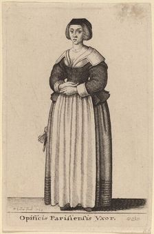 Opificis Parisiensis Vxor, 1643. Creator: Wenceslaus Hollar