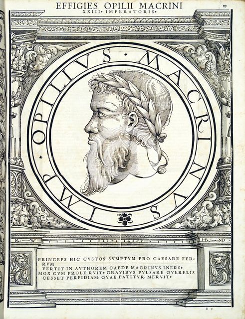 Opilius Macrinus (165 - 218 AD), 1559.