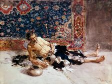 Opium smoker 1869. Creator: Fortuny Marsal, Mariano (1838-1874)