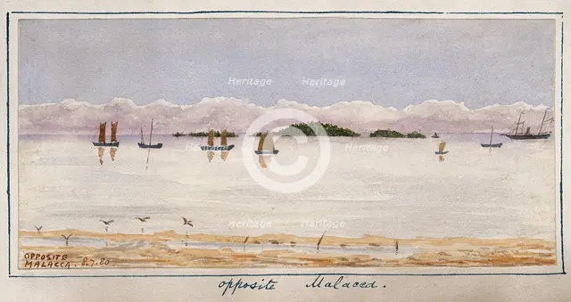 'Opposite Malacca', 1881. Creator: John Edmund Taylor.