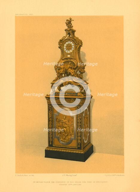 'Or Moulu Clock, Property of His Grace the Duke of Buccleuch. French, 18th century'. Artist: F Bedford.