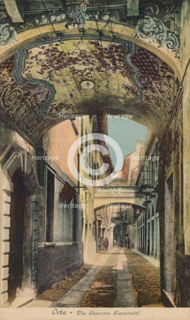'Orta - Via Giaccomo Giovanetti', c1910.  Artist: Unknown.