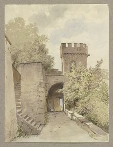 Ortenberg castle, 1847. Creator: Carl Theodor Reiffenstein