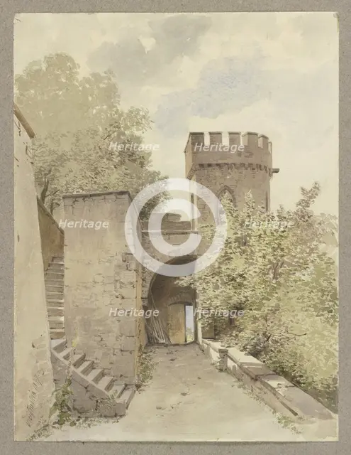 Ortenberg castle, 1847. Creator: Carl Theodor Reiffenstein.
