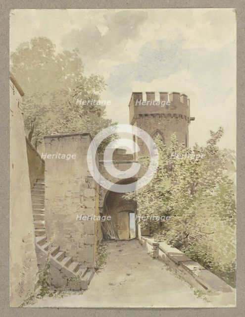 Ortenberg castle, 1847. Creator: Carl Theodor Reiffenstein.