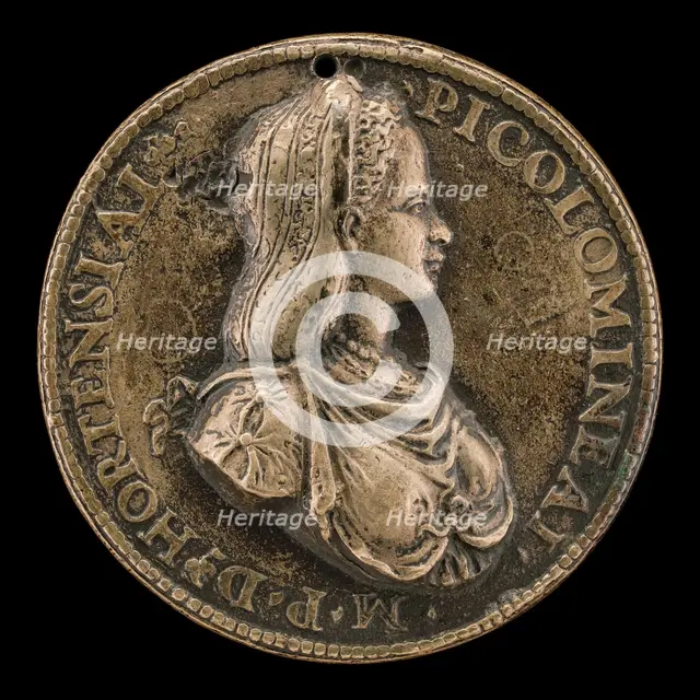 Ortensia Piccolomini [obverse], c. 1500. Creator: Unknown.