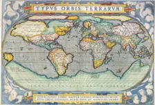 Ortelius World Map, 1570. Creator: Abraham Ortelius