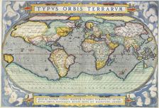 Ortelius World Map, 1570. Creator: Abraham Ortelius
