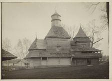 Orthodox Church of the Holy Cross - view from the north, Drohobych, between 1910-1914. Creator: Unknown