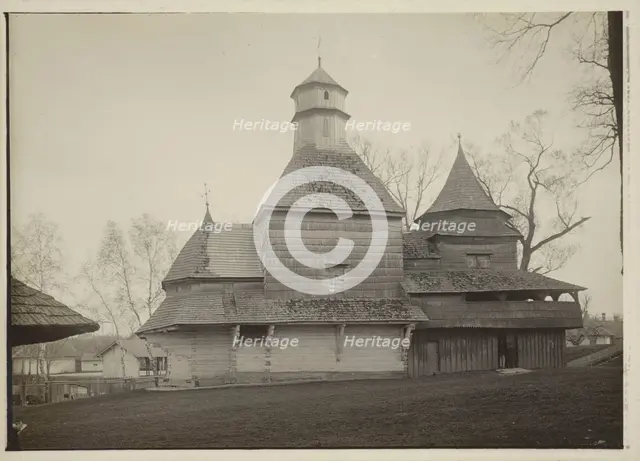 Orthodox Church of the Holy Cross - view from the north, Drohobych, between 1910-1914. Creator: Unknown.