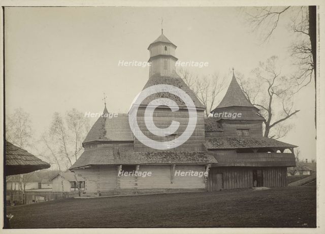 Orthodox Church of the Holy Cross - view from the north, Drohobych, between 1910-1914. Creator: Unknown.