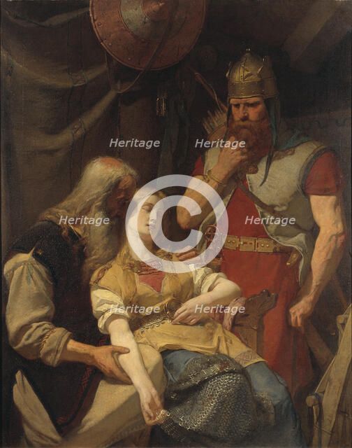 Örvar-Oddr informs Ingeborg about Hjalmar's death, 1859.