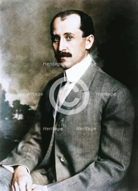 Orville Wright (1871-1948), American aeronautical pioneer. Creator: Unknown.