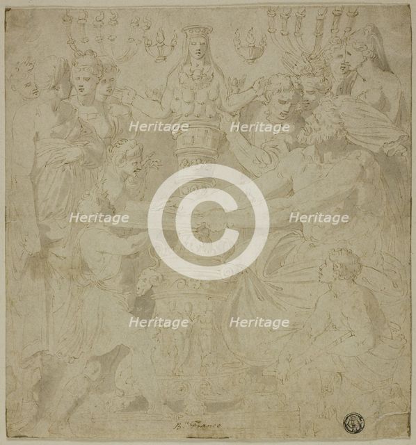 Oracle and Worshippers before the Statue of Artemis of Ephesus, n.d. Creator: Unknown.