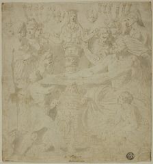 Oracle and Worshippers before the Statue of Artemis of Ephesus, n.d. Creator: Unknown