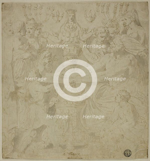 Oracle and Worshippers before the Statue of Artemis of Ephesus, n.d. Creator: Unknown.