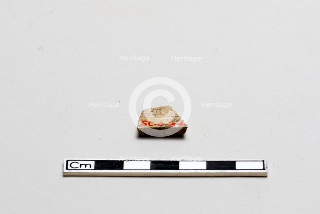 Oracle bone, inscribed, Shang dynasty, ca. 1600 - ca. 1050 BCE. Creator: Unknown.