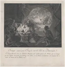 Orage causé par l'Impôt sur le Thé en Amérique, ca. 1775., ca. 1775. Creator: Anon