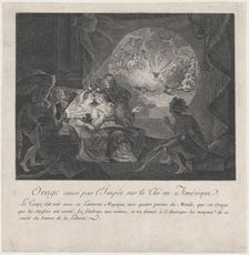 Orage causé par l'Impôt sur le Thé en Amérique, ca. 1775., ca. 1775. Creator: Anon