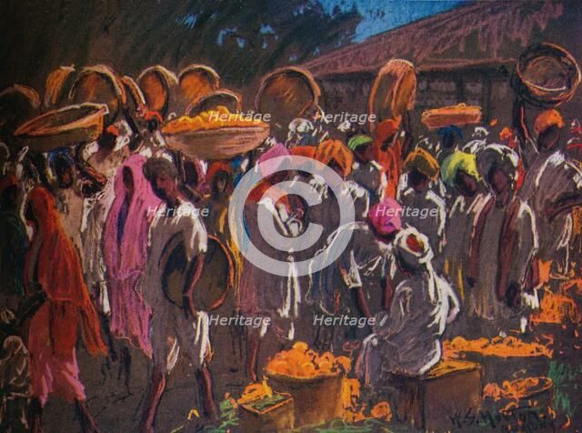 'Orange Market, Bombay', c1910 (1935).  Artist: William Samuel Horton.