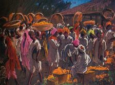 Orange Market, Bombay c1910 (1935). Artist: William Samuel Horton
