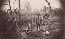 [Orange and Alexandria Railroad Bridge, near Union Mills, Virginia], ca. 1863. Creator: Andrew Joseph Russell