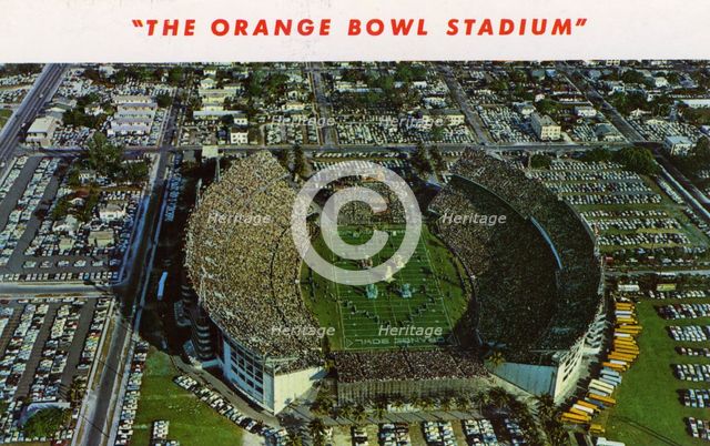 Orange Bowl Stadium, Miami, Florida, USA, 1958. Artist: Unknown