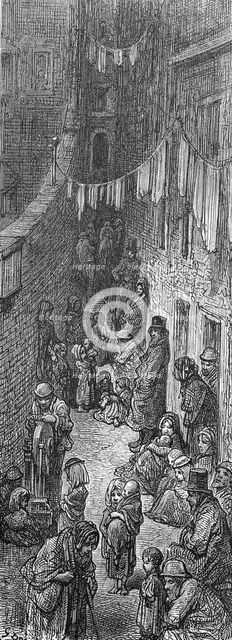 'Orange Court-Drury Lane', 1872. Creator: Quesnel.