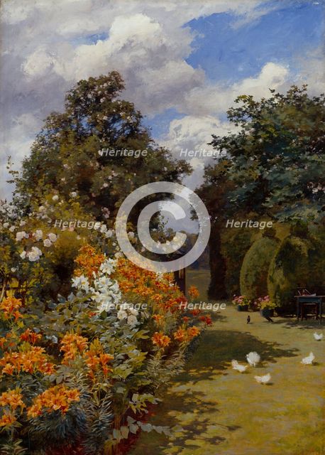 Orange Lilies, Broadway, Worcestershire, c1911. Creator: Alfred William Parsons.