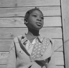 Orange picker's daughter, Daytona Beach, Florida, 1943. Creator: Gordon Parks