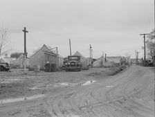 Orange picker's camp, Strathmore, California , 1939. Creator: Dorothea Lange