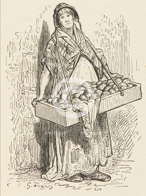 Orange Woman, 1872.  Creator: Alphonse Jean-Baptiste Vien.